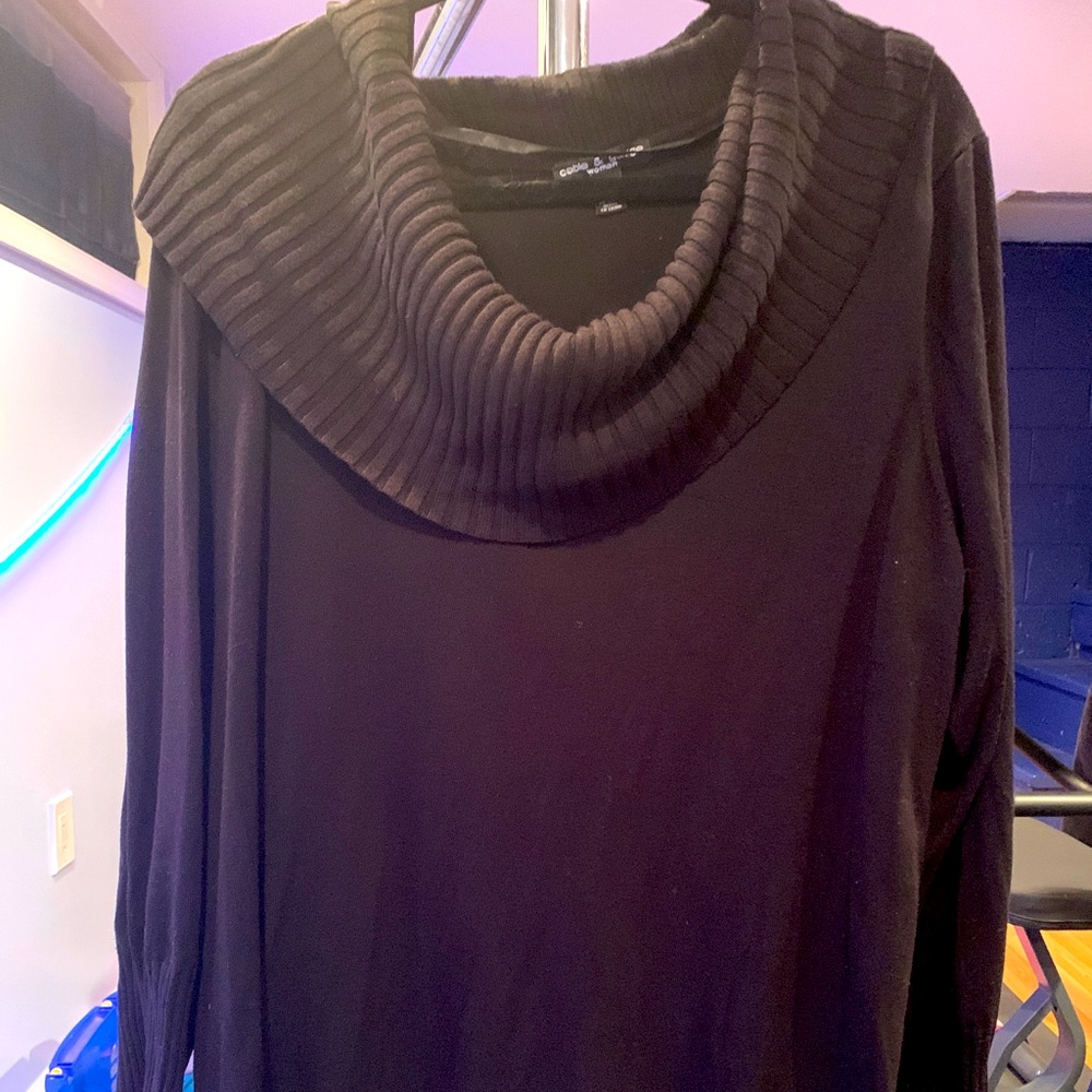 Soft cowl neck sweater
